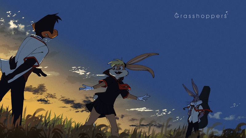 LOONEY TEENS:HOLLOWSTRIVE FAN AU illustration pack 3