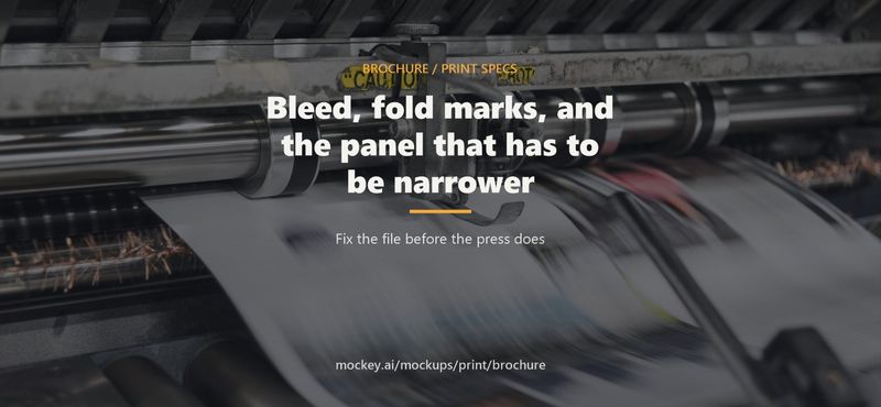 Brochure Print Specs: Bleed, Fold Marks, and the Panel That Has to Be Narrower