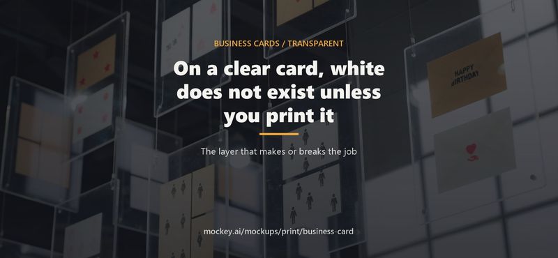 How to Design a Transparent Business Card That Prints Like the Mockup