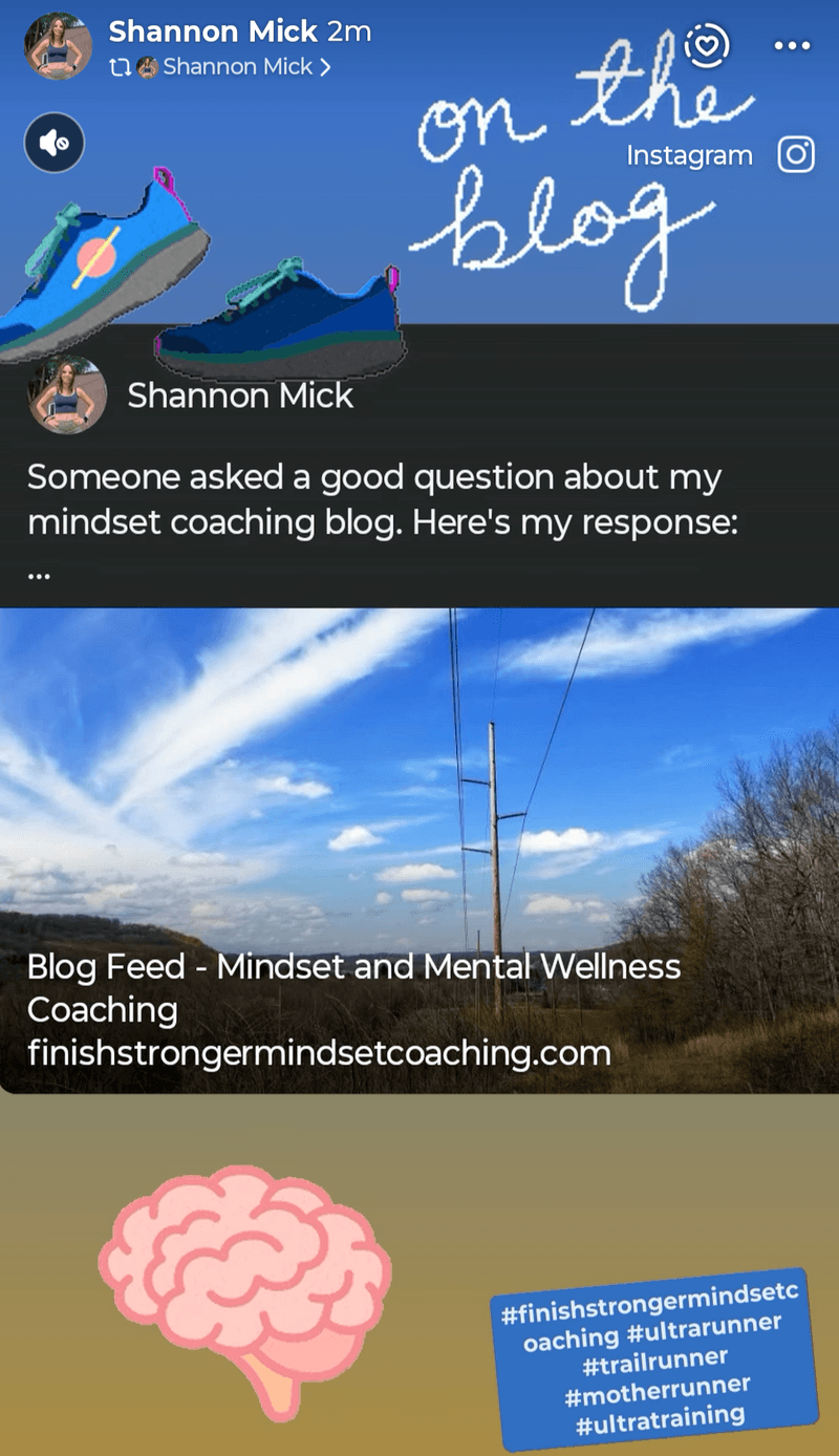 On my mindset coaching blog...