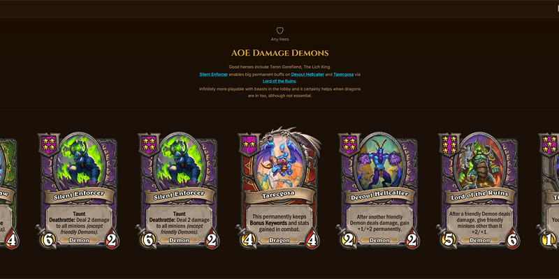 Amalgadon — A Hearthstone Battlegrounds board builder I've been building for the past six