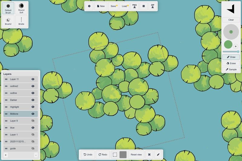 auto.tile.graphics - draw a tileset to make a seamless pattern or for 2D game