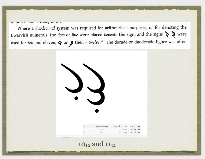 Elvish math symbols