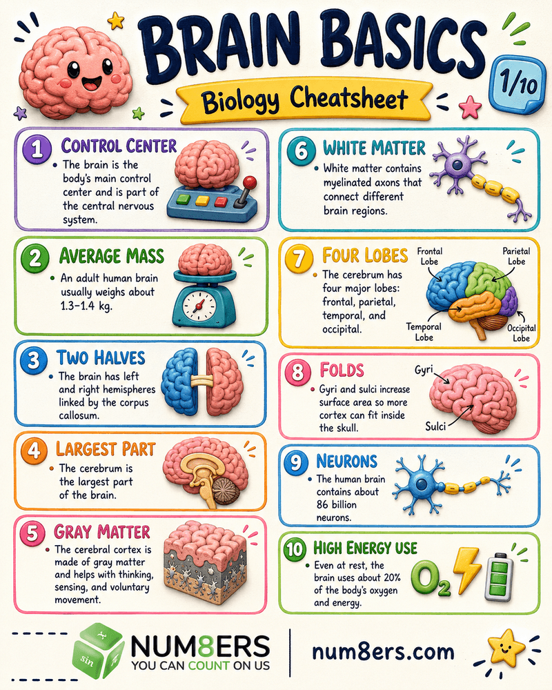 New Visual Study Resource: Biology Brain Cheatsheet