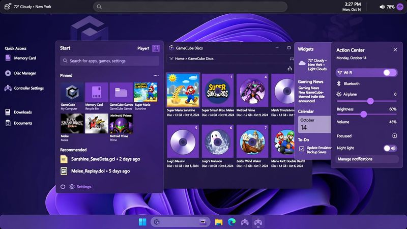 Windows 11 - GameCube Theme - Meta AI