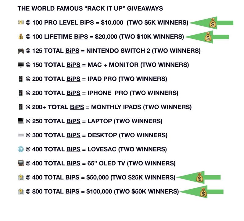 💰THE GIVEAWAYS