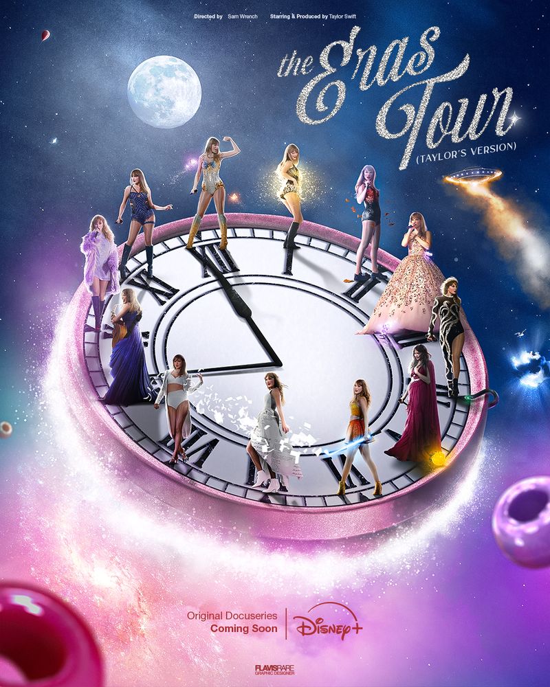 Taylor Swift - The Eras Tour (Clock Poster)