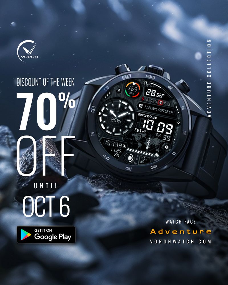 🔥 70% OFF — ADVENTURE Watch Face!