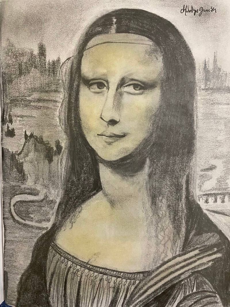 La Monalisa (Recreación en grafito a mi perspectiva…)