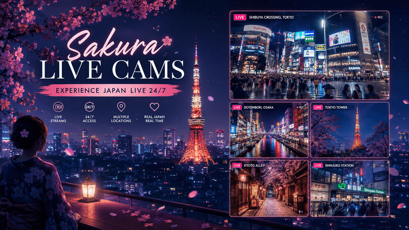 🌸 Bringing Japan Closer Through Live Cameras 🇯🇵🌸