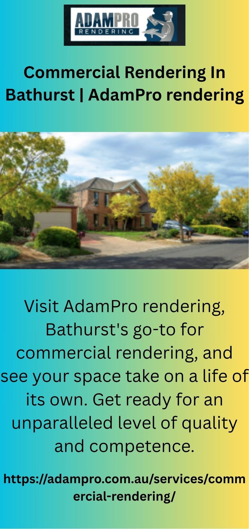 Commercial Rendering In Bathurst | AdamPro rendering