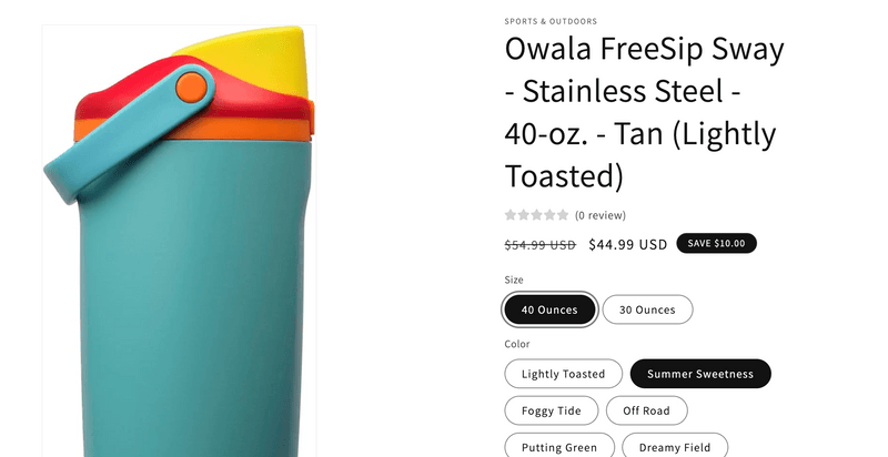 Change 'Sale' badge text to amount saved Shopify's free themes