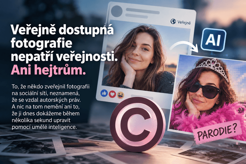 Veřejně dostupná fotografie nepatří veřejnosti. Ani hejtrům