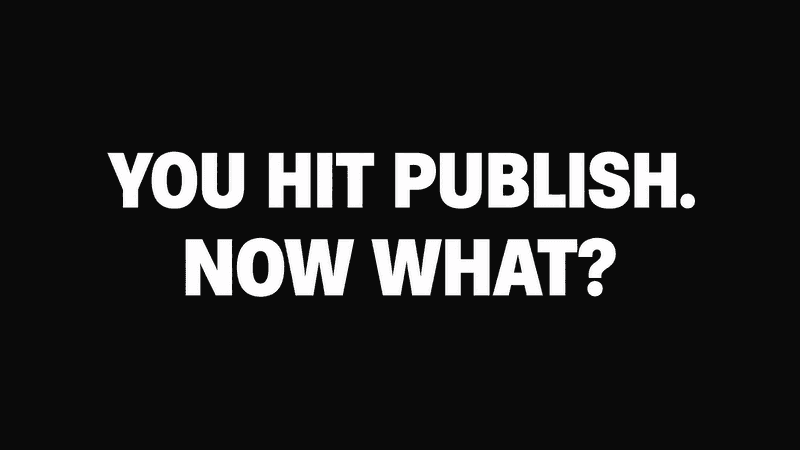 You Hit Publish on Your Book. Now What?