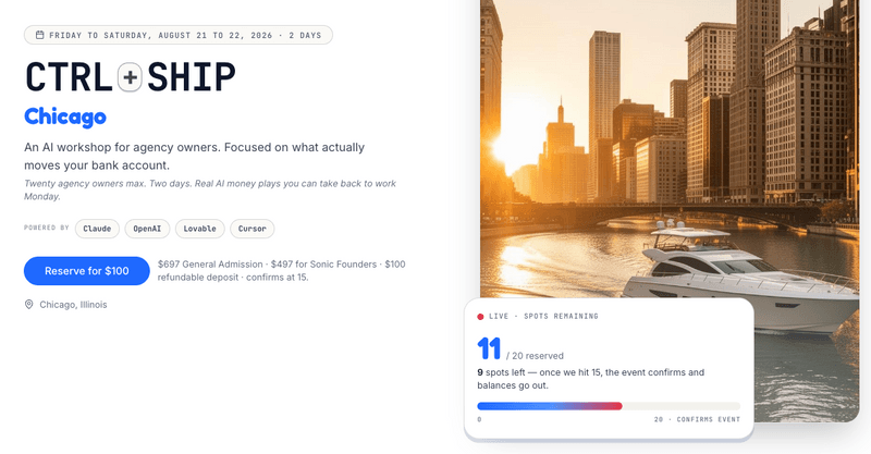 Saving you a seat? (Chicago AI workshop)