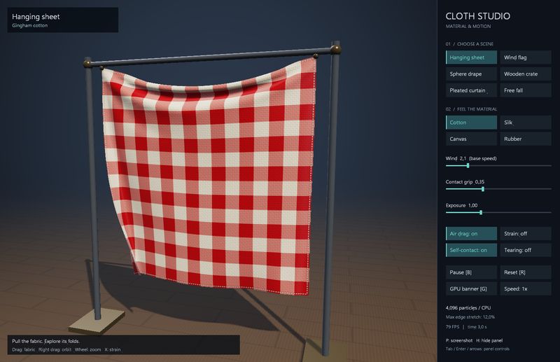 Cloth - material & motion