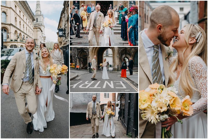 🌼 Confetti, Laughter & a Side of Rebellion – Taz & Fred’s Micro Wedding in Bristol