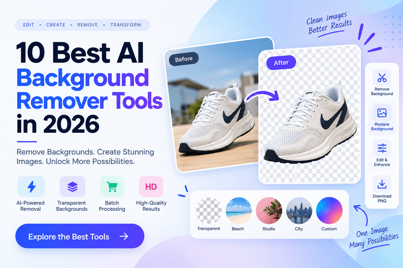10 Best AI Background Remover Tools in 2026