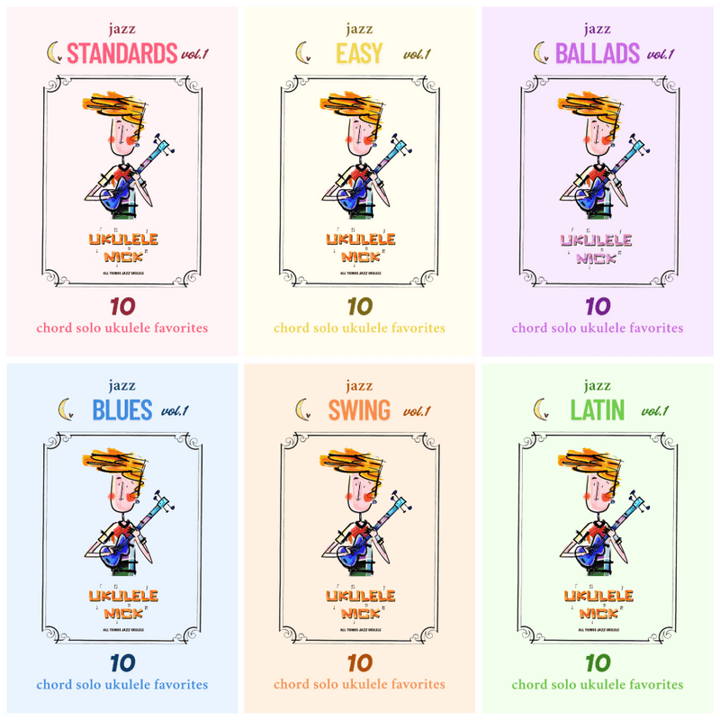 🎶 New in the Ukulele Nick Library – 6 Jazz Ukulele Books! 🎶
