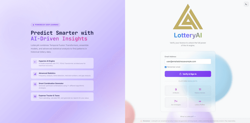 LotteryAI 26.04 - is available!
