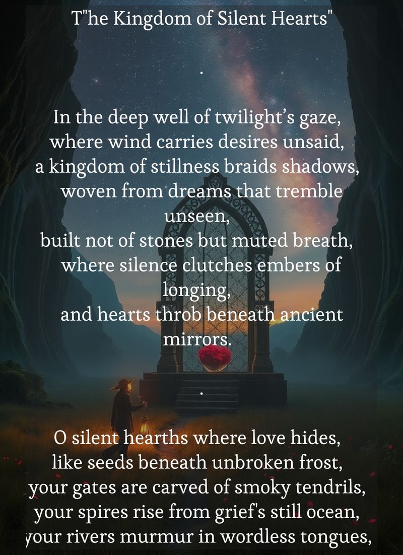 Poetry Realm: "The Kingdom of Silent Hearts"