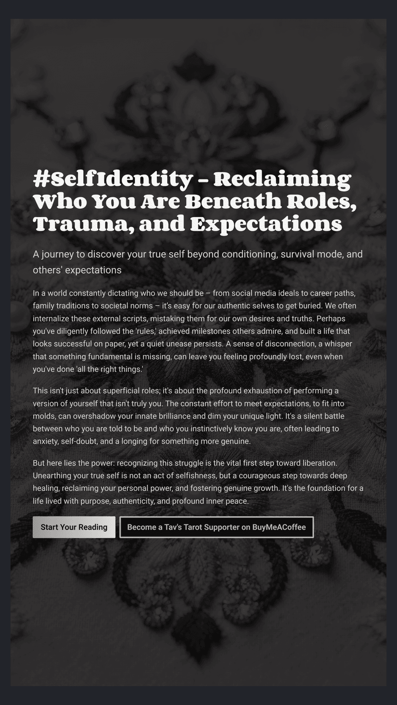 Self Identity: Reclaiming who you are Beneath Trauma and Expectation