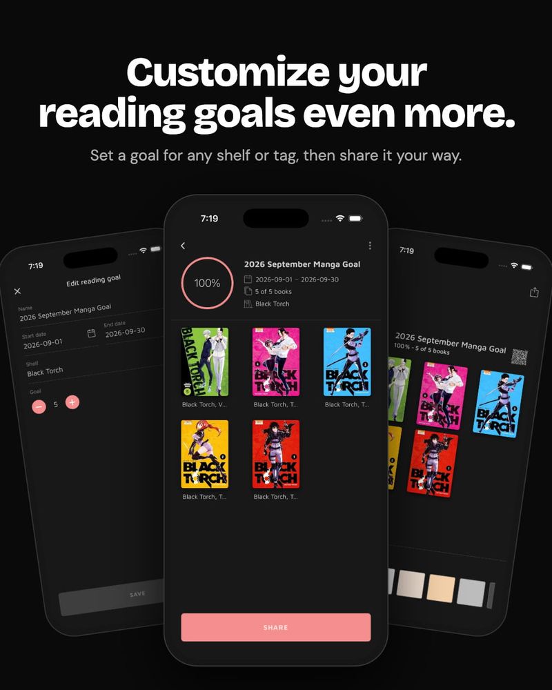 Reading goals, now even more personal 🎯