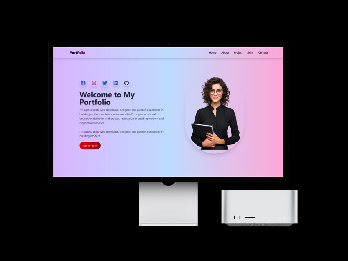React.JS Portfolio Website Design Using Tailwind CSS and React Js — DM ...