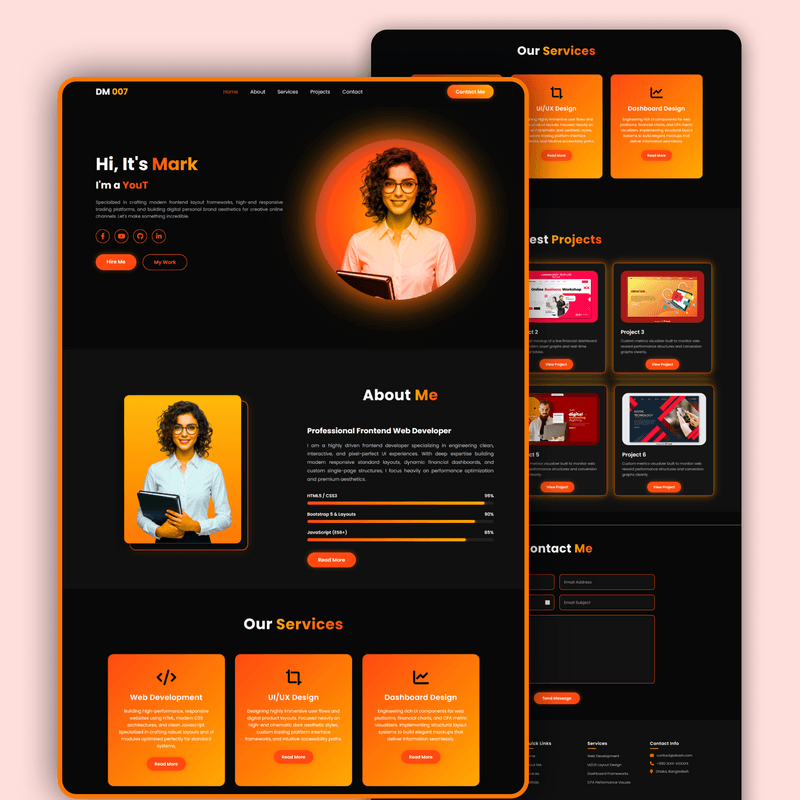 Modern Portfolio Website Design