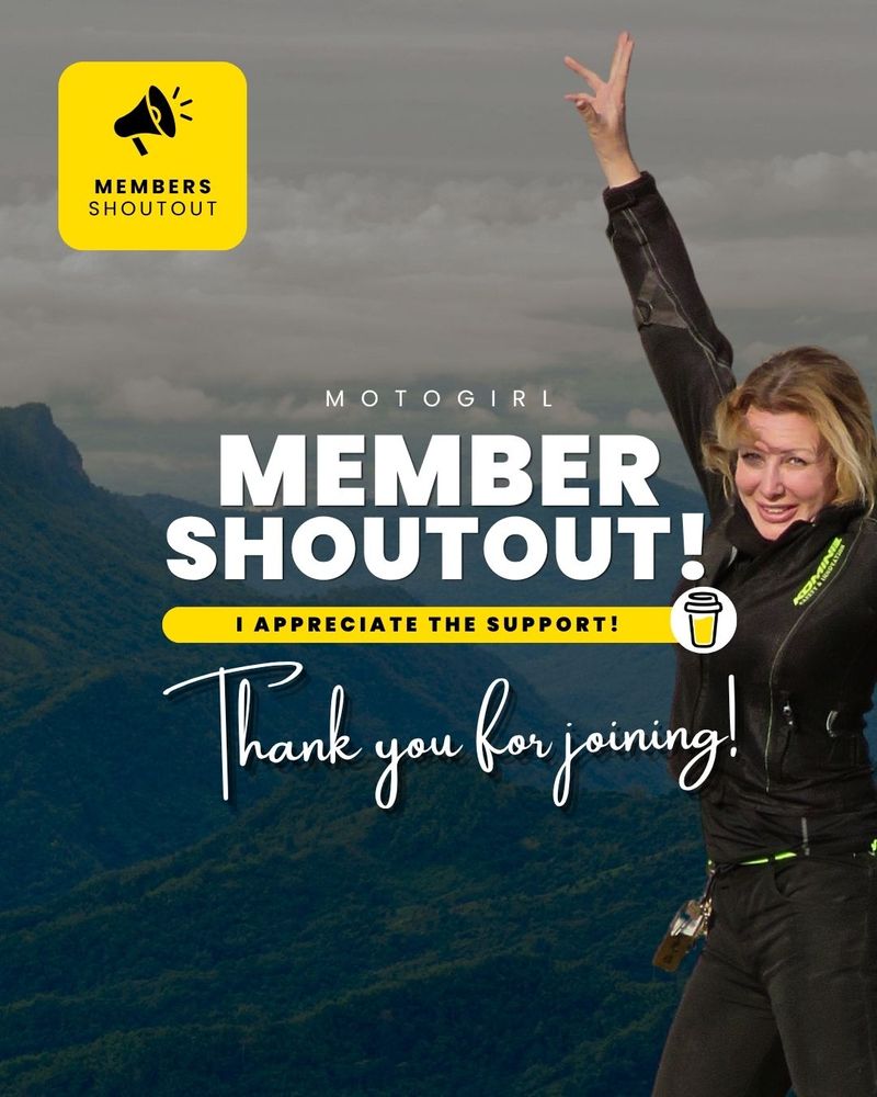 🏍️❤️ A big thank you to my newest member!