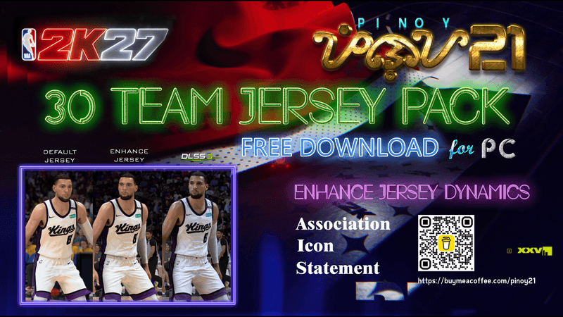NBA 2K27 30 team jersey pack