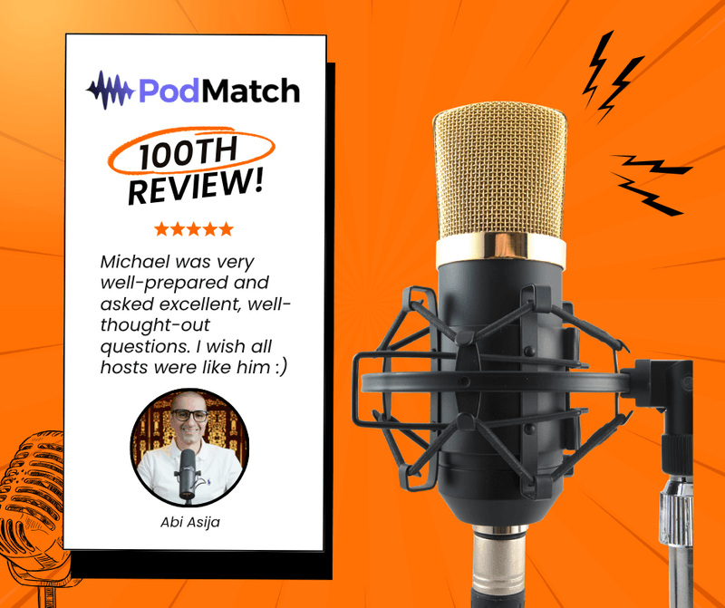 100 Reviews on PodMatch.
