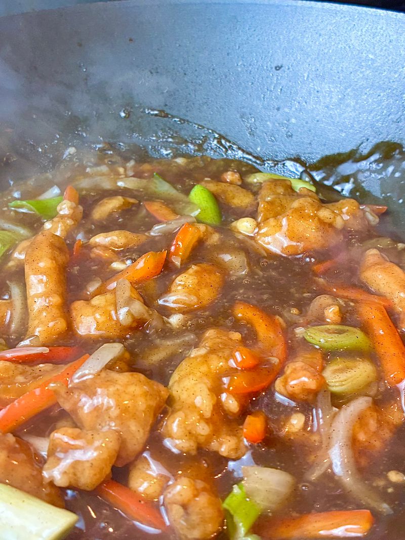 Crispy black pepper chicken