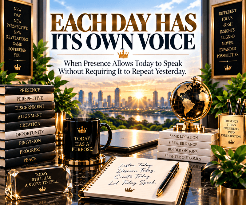 EACH DAY HAS ITS OWN VOICE