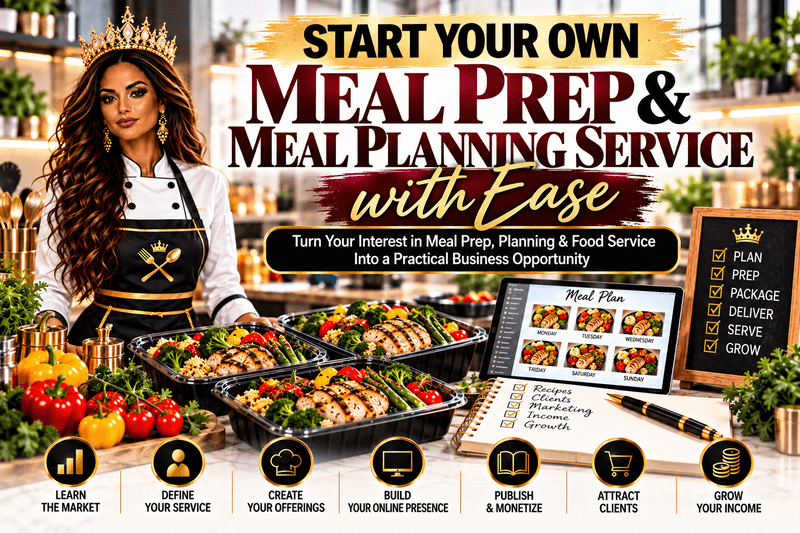 START YOUR OWN MEAL PREP & MEAL PLANNING SERVICE WITH EASE