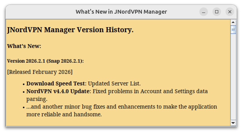 [Released] JNordVPN Manager Version 2026.2.1