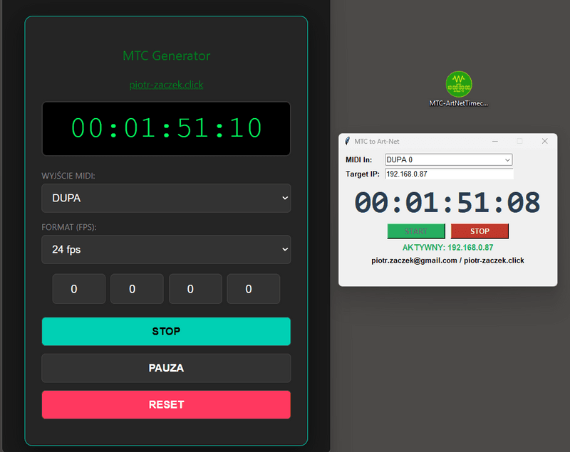 MTC-ArtNetTimecode