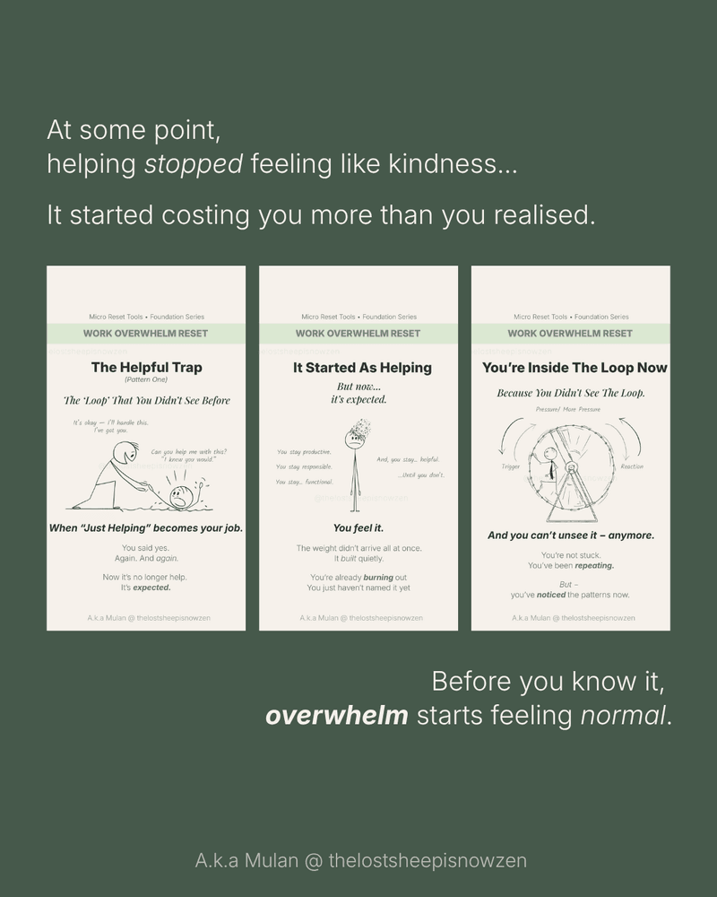 📌 The Helpful Trap — The Burnout Pattern We Were Taught to Accept