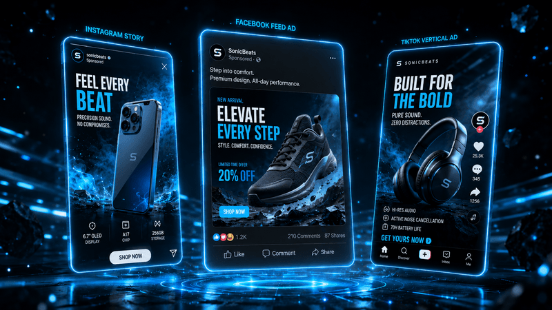 High Quality Social Media Ads