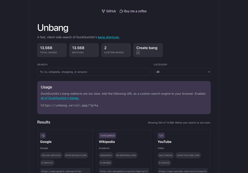 Building unbang