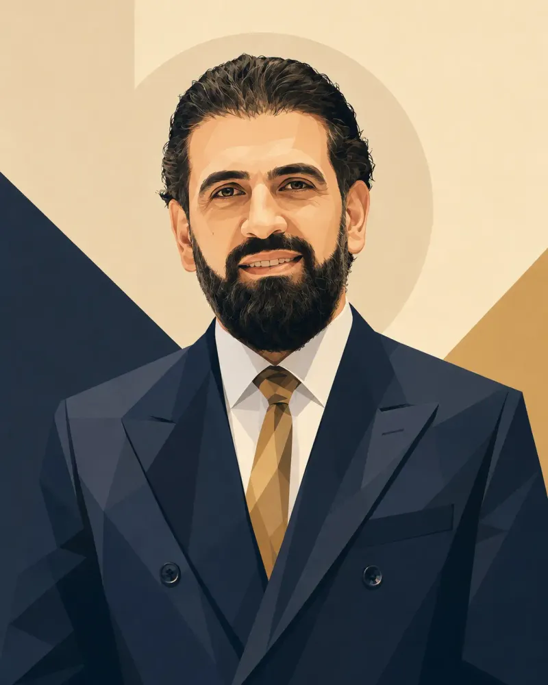 Polished Stylized Editorial Portrait Illustration