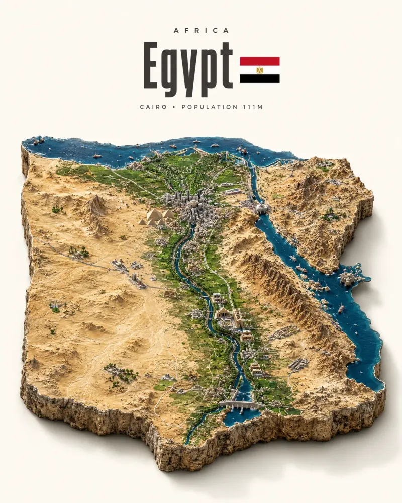 3D Country Map Creation