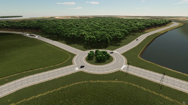 Detailed Road Generation for Farming Simulator