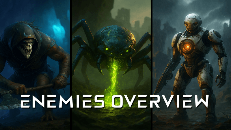 Enemies Overview Part 1 | Ashenfall – Sci-fi UE5 Game