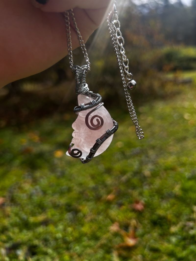 Wire Wrapped Crystal Necklace!