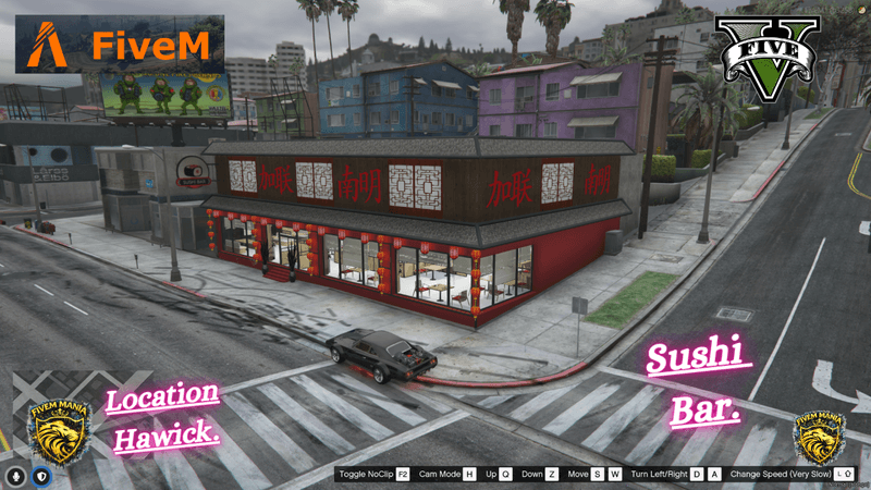 🍣 Sushi Bar MLO | Luxury Japanese Restaurant Interior | GTA5 RP | FiveM Mania 🔥 #fivem #ml