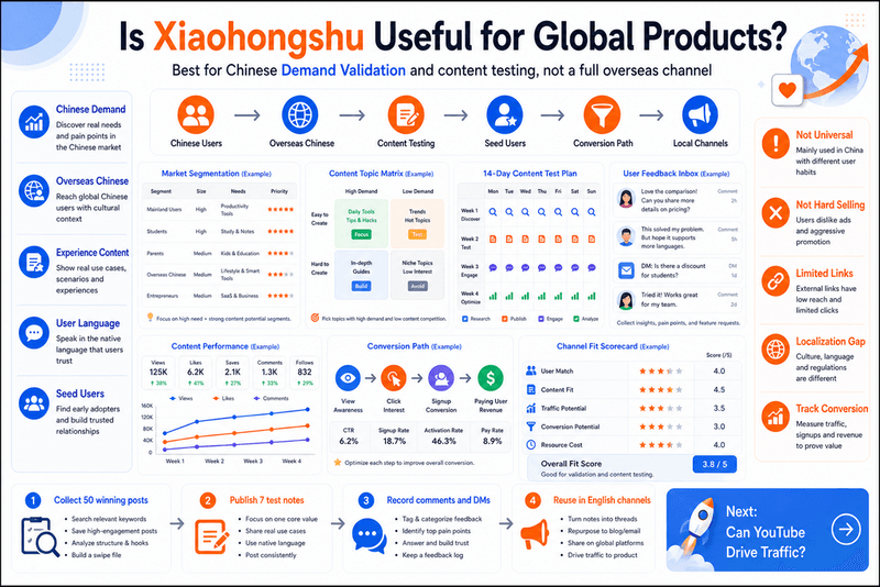 Is Xiaohongshu Useful for Global Products?