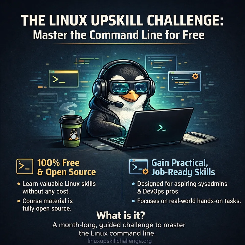 The February/2026 run of the Linux Upskill Challenge will start soon ...