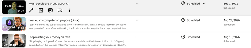 What's coming on my YouTube channel!