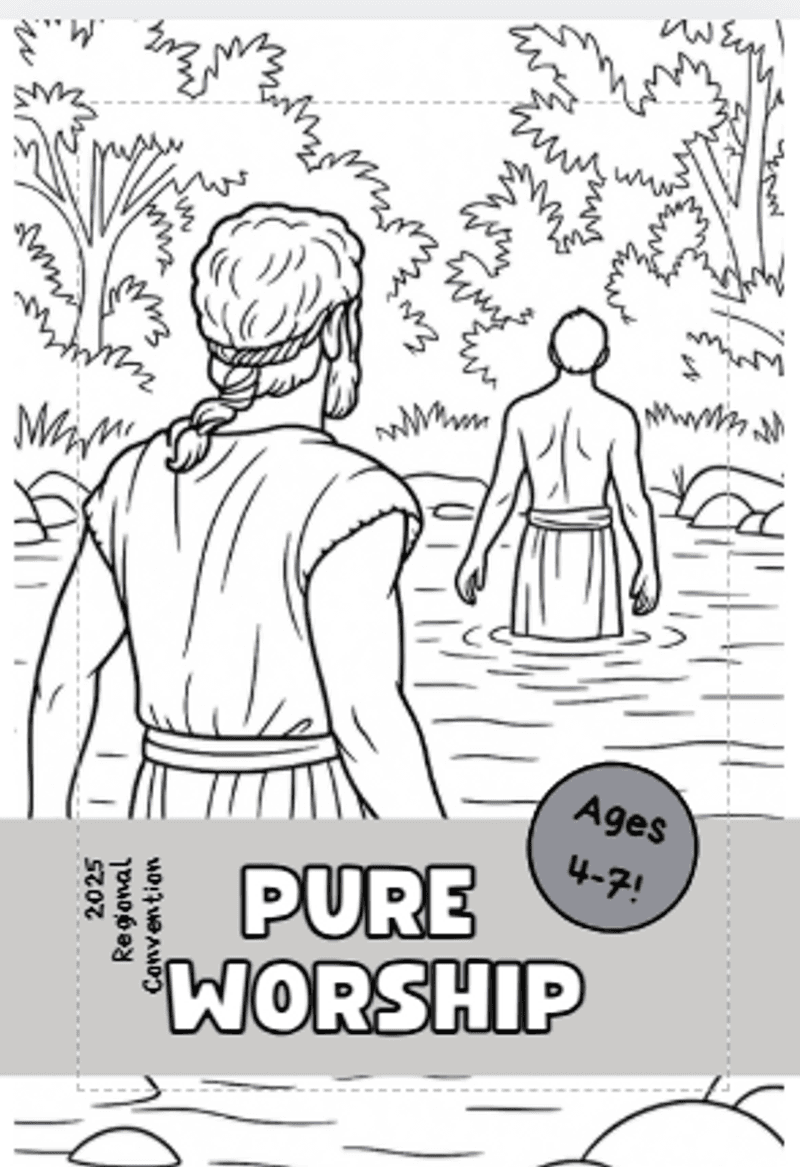 JW 2025 Pure Worship Convention Workbooks For Kids 4 to Teen